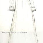 Vintage Wedding Gown Illustration
